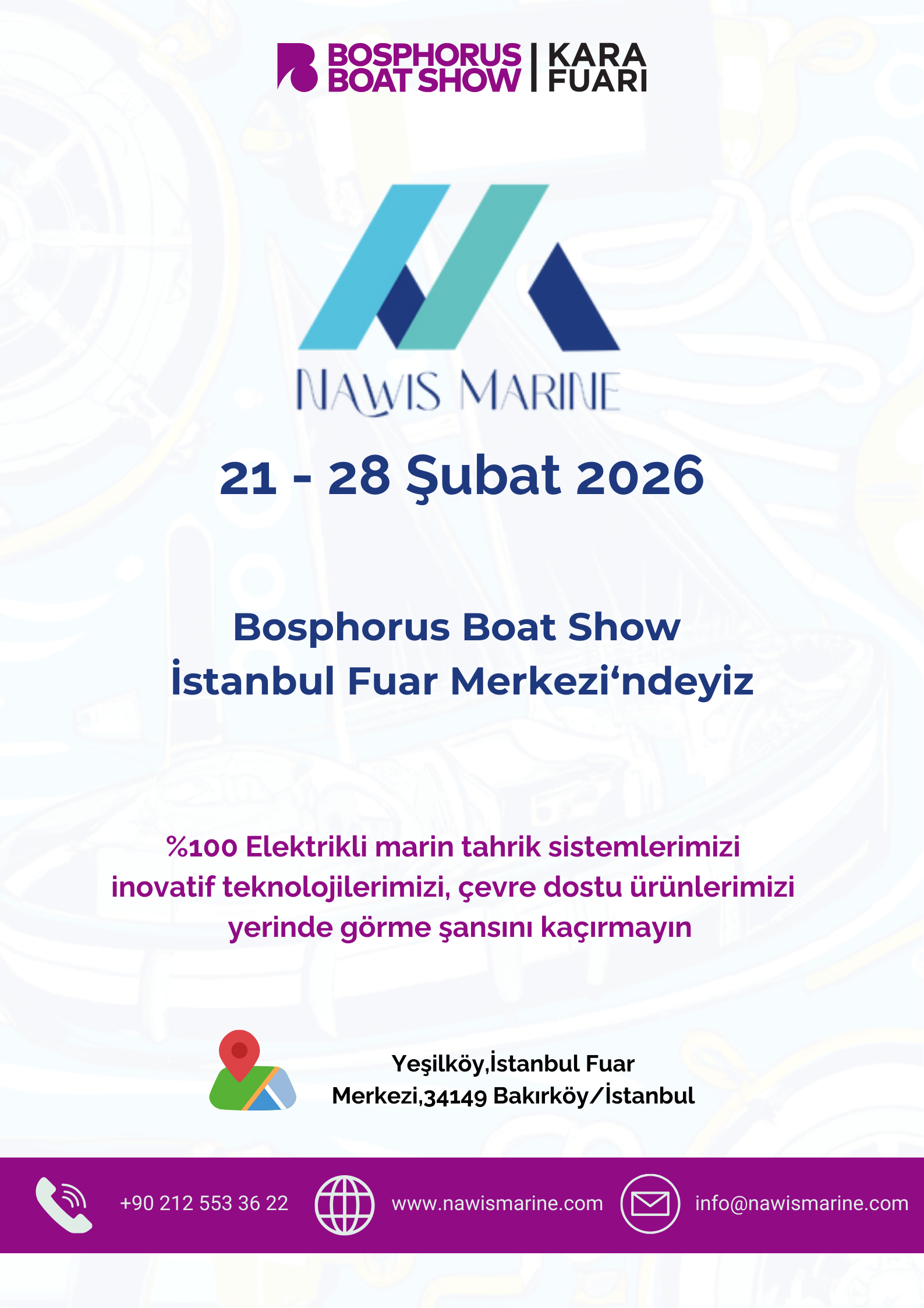 Bosphorus Boat Show 2025 - Nawis Marine Stand B-94